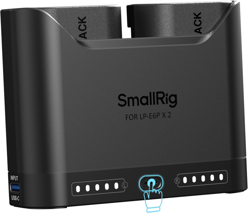 Kit 2x acumulatori + incarcator SmallRig 5485 LP-E6P [4]
