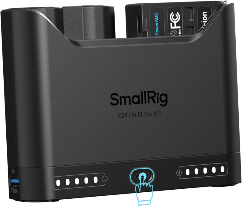 Kit 2x acumulatori + incarcator SmallRig 5486 EN-EL15c [4]