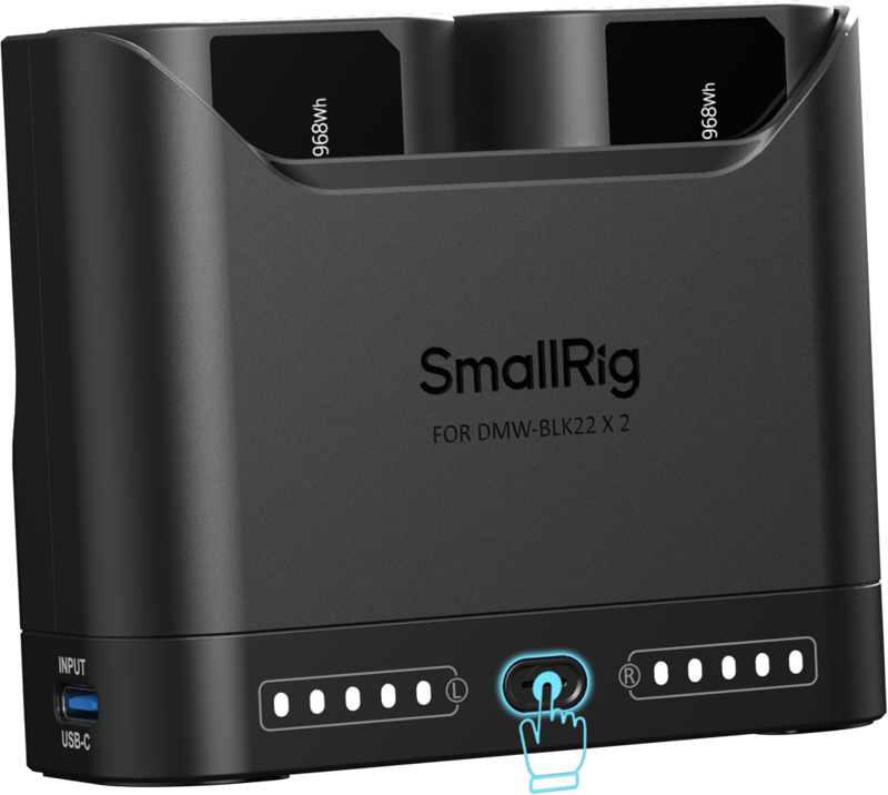 Kit 2x acumulatori + incarcator  SmallRig 5487 DMW-BLK22 [4]