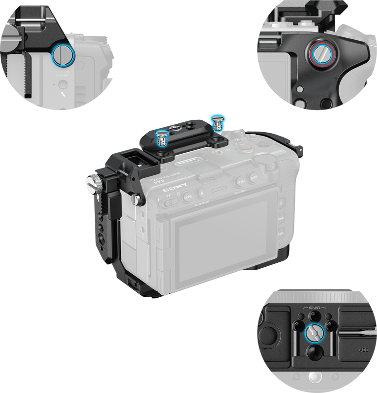 SmallRig 6776 HawkLock Cage for Sony FX5 [4]