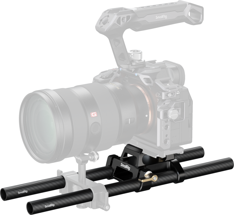 SmallRig 6761 Arca-Type Mount Plate with 15mm Dual Rod Clamp [4]
