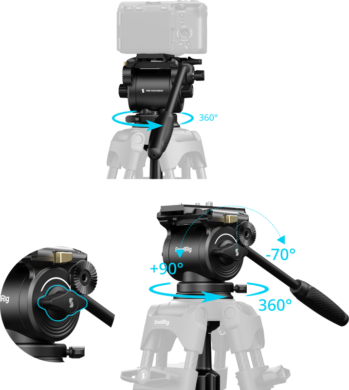 SmallRig 6551 Heavy-Duty Video Head [4]
