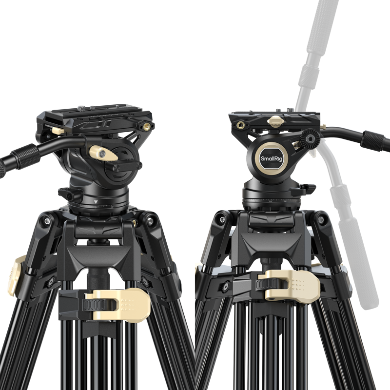 Trepied SmallRig 3751P AD-01 Pro cu cap fluid pentru sarcini grele [4]