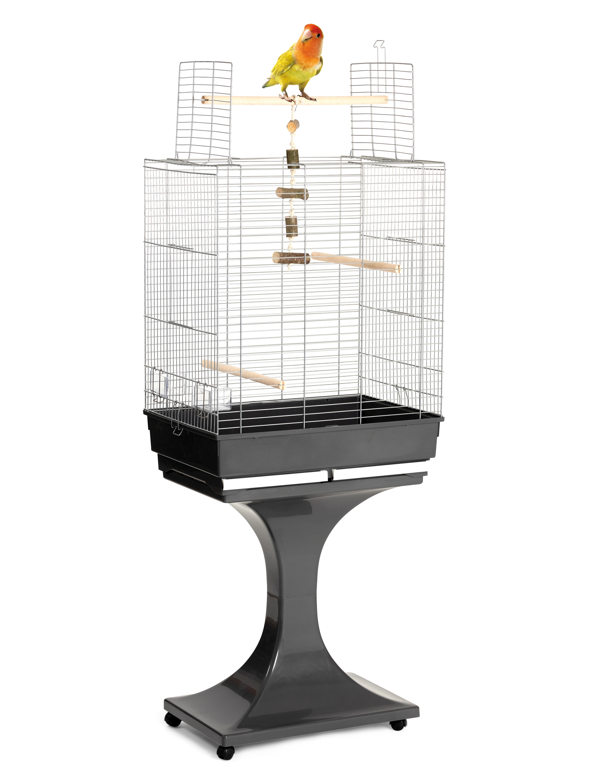 Petshop - Colivie Soraya Zincata Cu Suport, 66 x 45 x 81 cm, 15210030