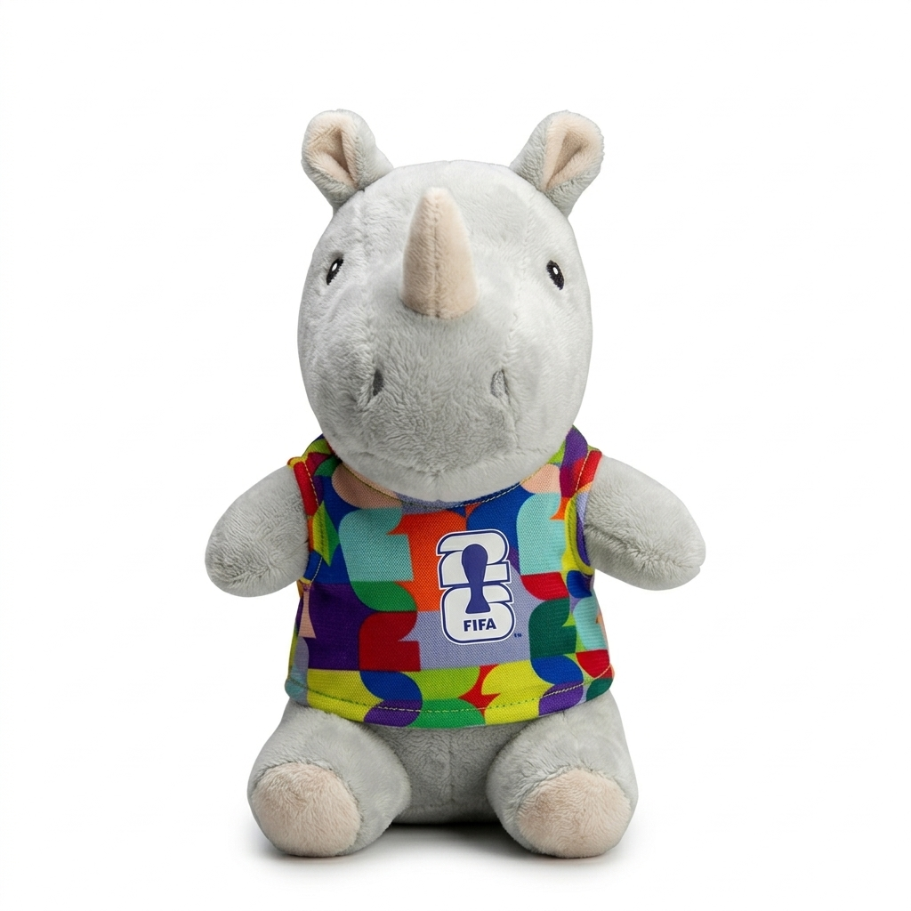 Petshop - Jucarie Fifa 2026, Rhino Raymond, 27 cm, Gri