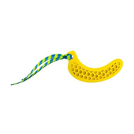 Petshop - Jucarie Pentru Caini Juniori, HipHop, Dental, Banana, Cauciuc, 12 cm, Galben