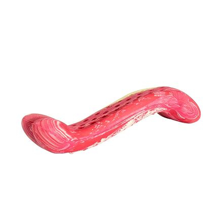 Petshop - Jucarie Pentru Caini, HipHop, Dental, Os Antibacterian, Aroma Friptura De Vita, Cauciuc, 11 cm