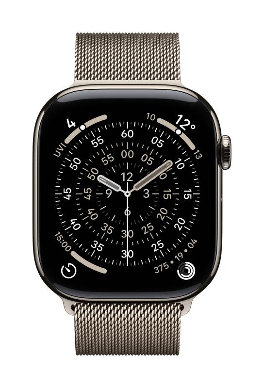 Laptop, Tablete & Telefoane - Curea pentru Apple Watch 46mm, MILANESE NATURAL M/L