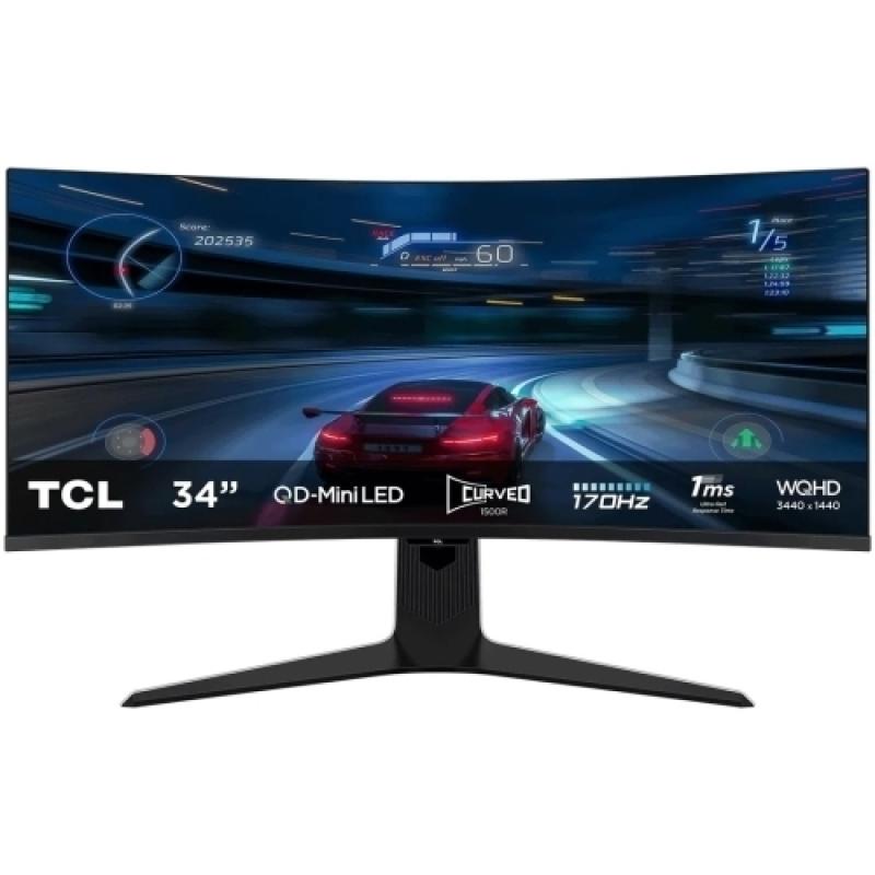 PC, Periferice & Software - Monitor TCL 34" 34R83Q, 3440x1440, 170Hz, GtG: 1ms