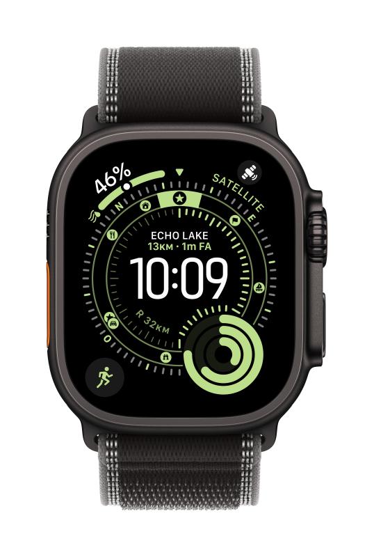 Laptop, Tablete & Telefoane - Curea pentru Apple Watch 49mm, TRAIL BK/CHAR BK TITAN M/L