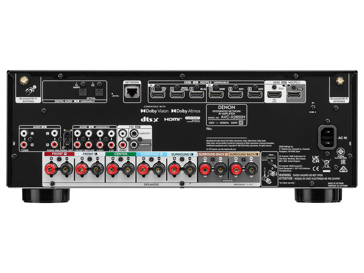Denon Receiver AV AVC-X2850H Black Receiver AV Black Premium [3]