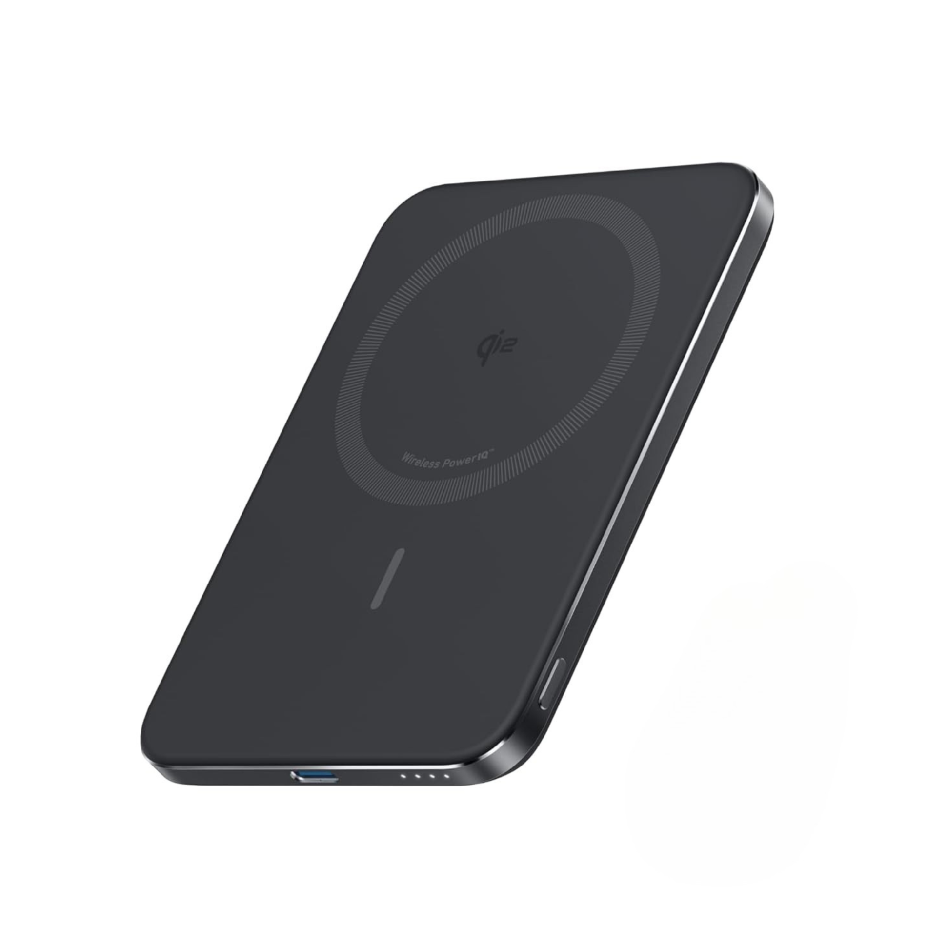 Laptop, Tablete & Telefoane - Baterie externa wireless Anker Nano MagSafe, 5.000 mAh, Ultra-Slim, 15W, Negru