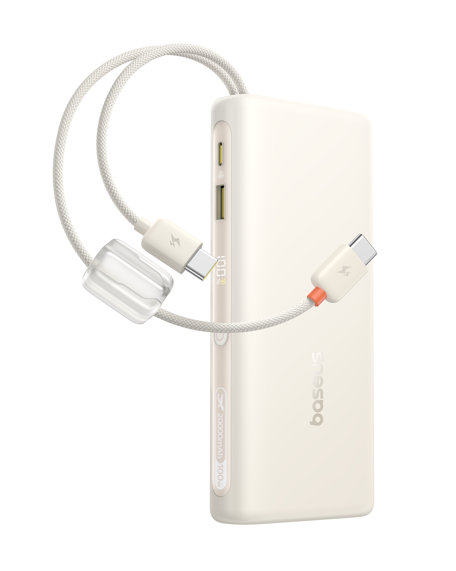 Laptop, Tablete & Telefoane - Baterie externa Basesus EnerFill FC41 Digital Display 20000mAh 100W Alb