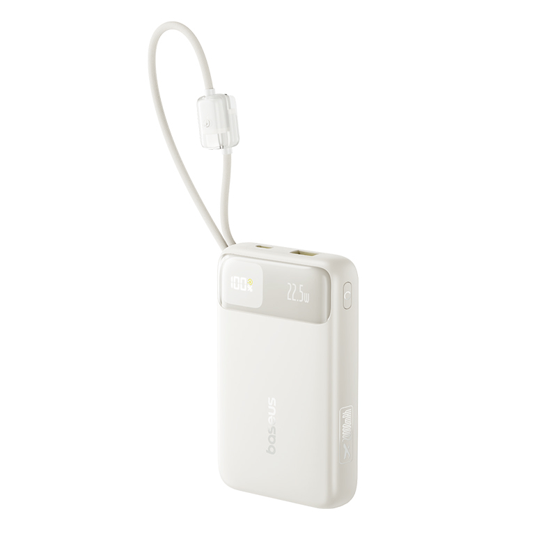 Accesorii telefoane mobile - Baterie externa Baseus EnerFill FC11 Digital Display 20000mAh 22.5W Bej
