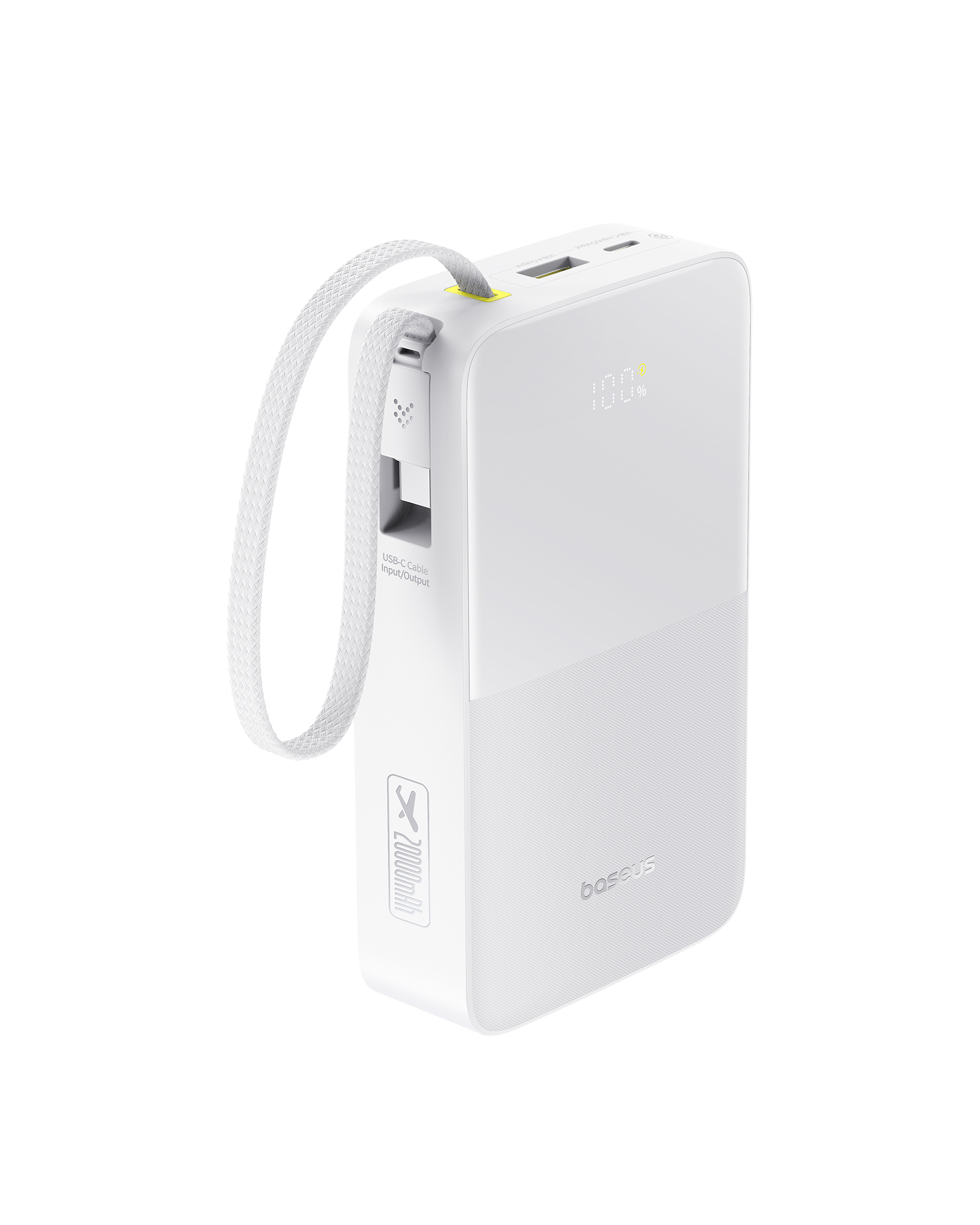 Accesorii telefoane mobile - Baterie externa Baseus EnerFill FC51 Bipow2 Pro Digital 20000mAh 22.5W Alb