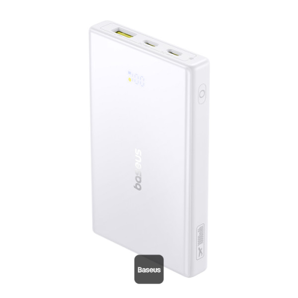 Laptop, Tablete & Telefoane - Baterie externa Baseus PicoGo Digital Display 10000mAh 20W Alb