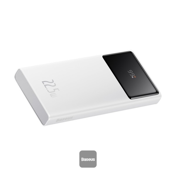 Laptop, Tablete & Telefoane - Baterie externa Baseus Star-Lord Digital Display Fast Charge 10000mAh 22.5W Alb
