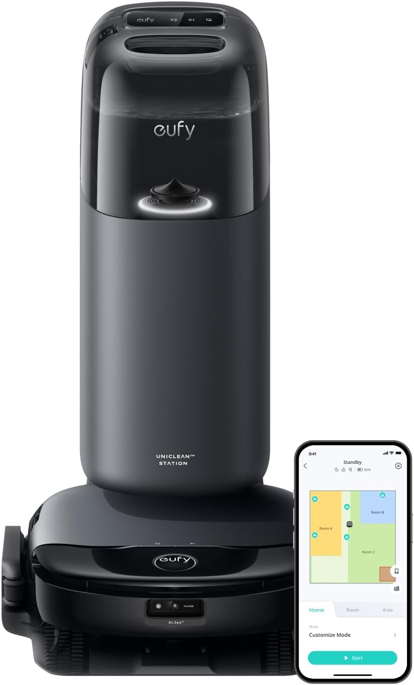 Electrocasnice & Climatizare - Aspirator robot eufy Omni S1, Negru
