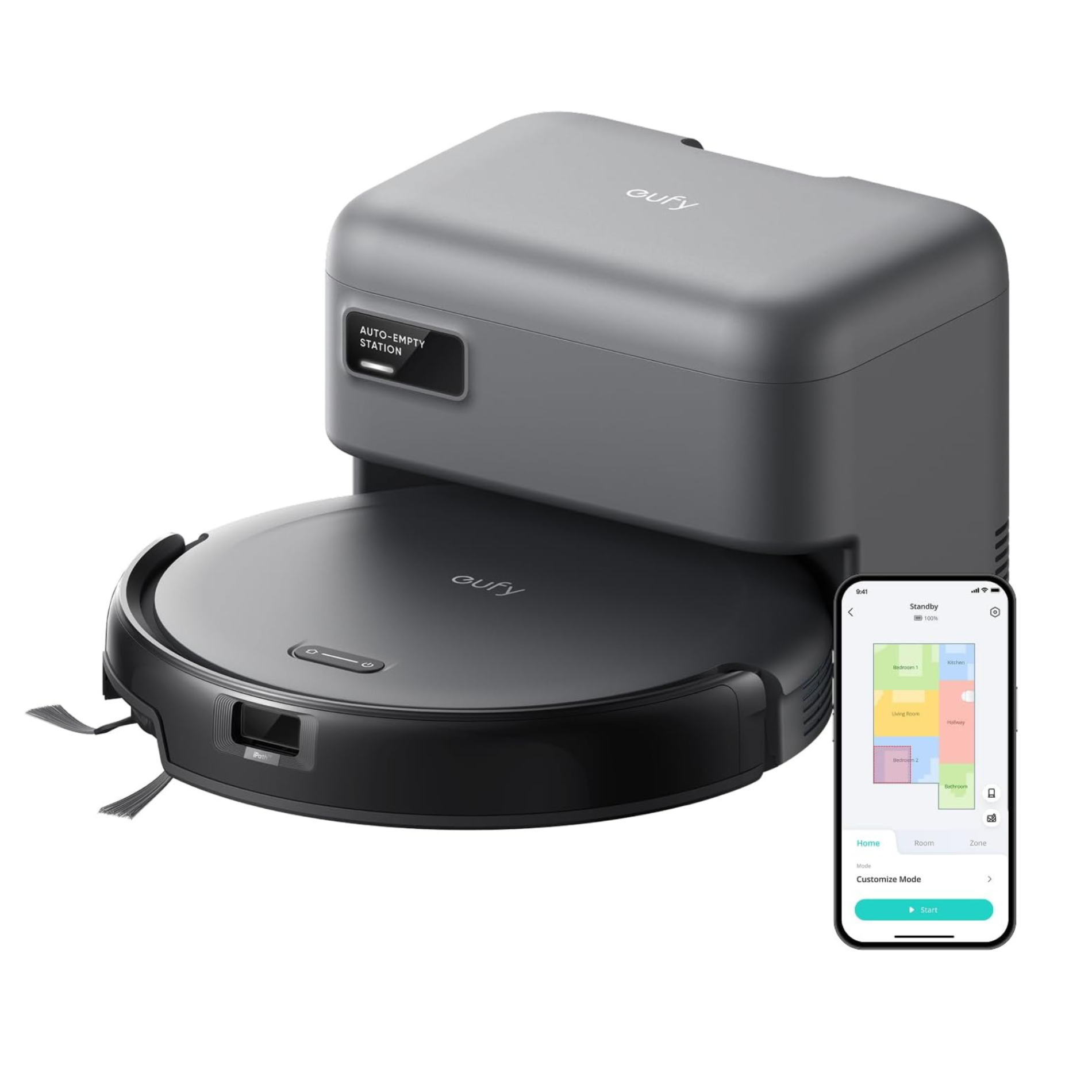 Product Image for Aspirator robot eufy Robot Vacuum C10, 4.000 Pa, Gri