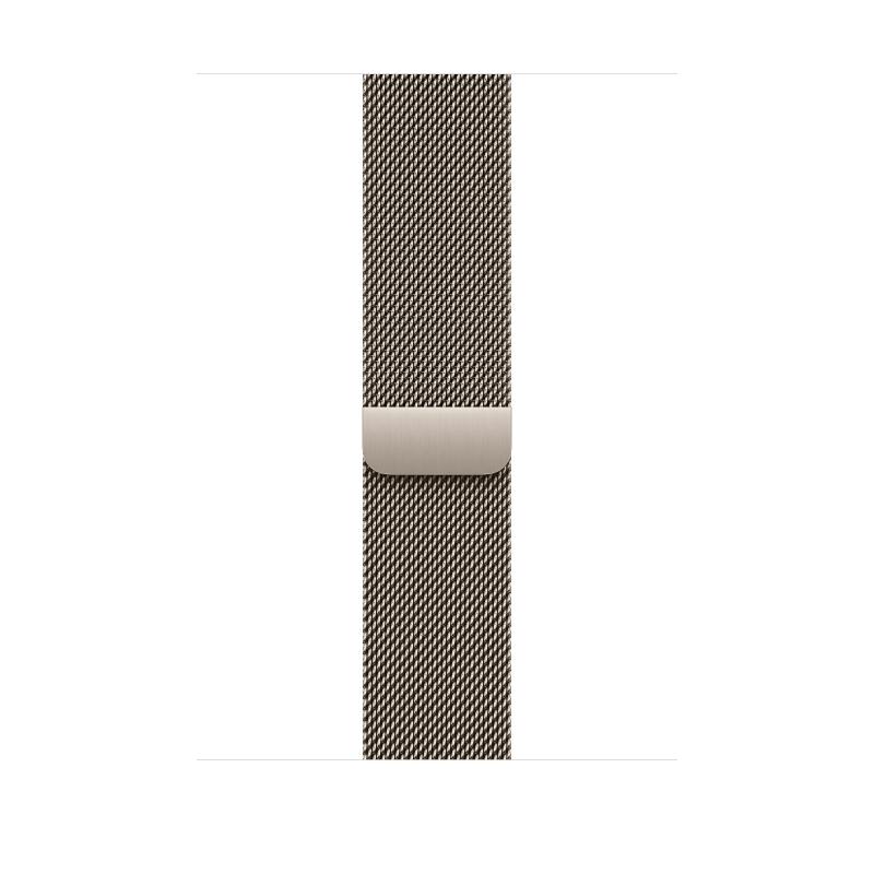 Laptop, Tablete & Telefoane - Curea pentru Apple Watch 46mm, MILANESE NATURAL S/M