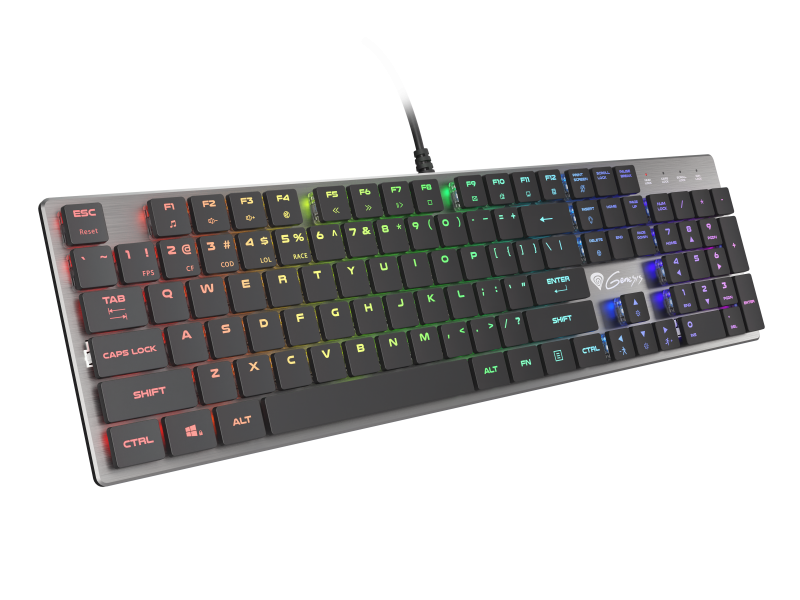 PC, Periferice & Software - Tastatura Genesis Thor 420 CSB Gri