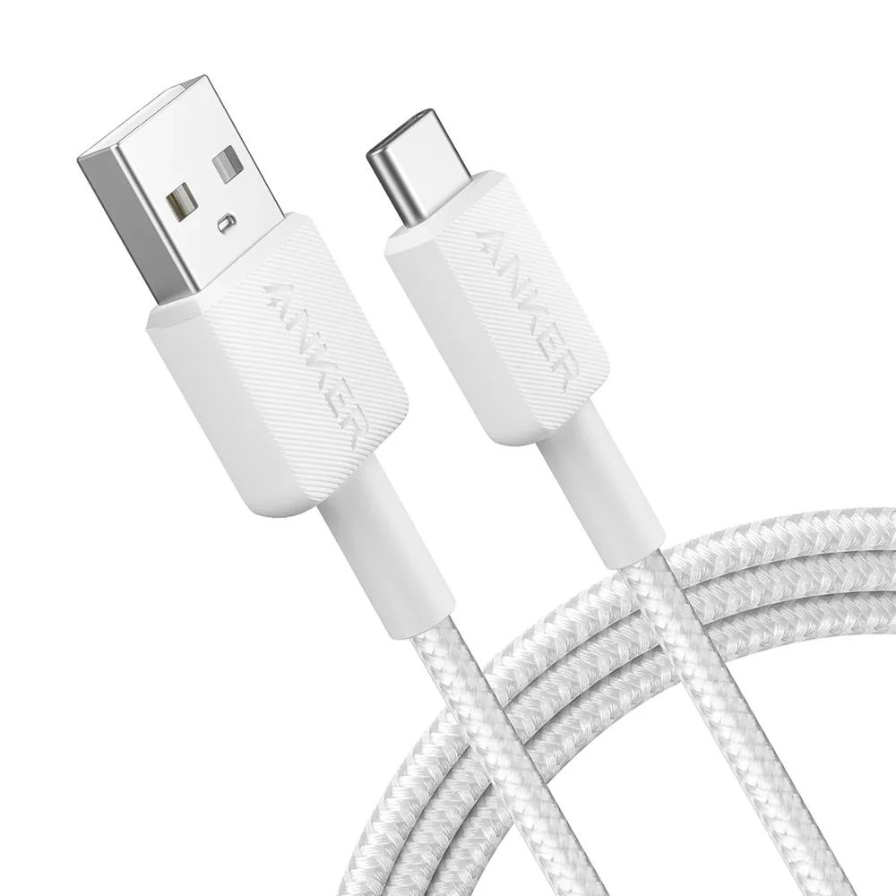 Laptop, Tablete & Telefoane - Cablu Anker 322 USB-A USB-C 1.8m, Alb