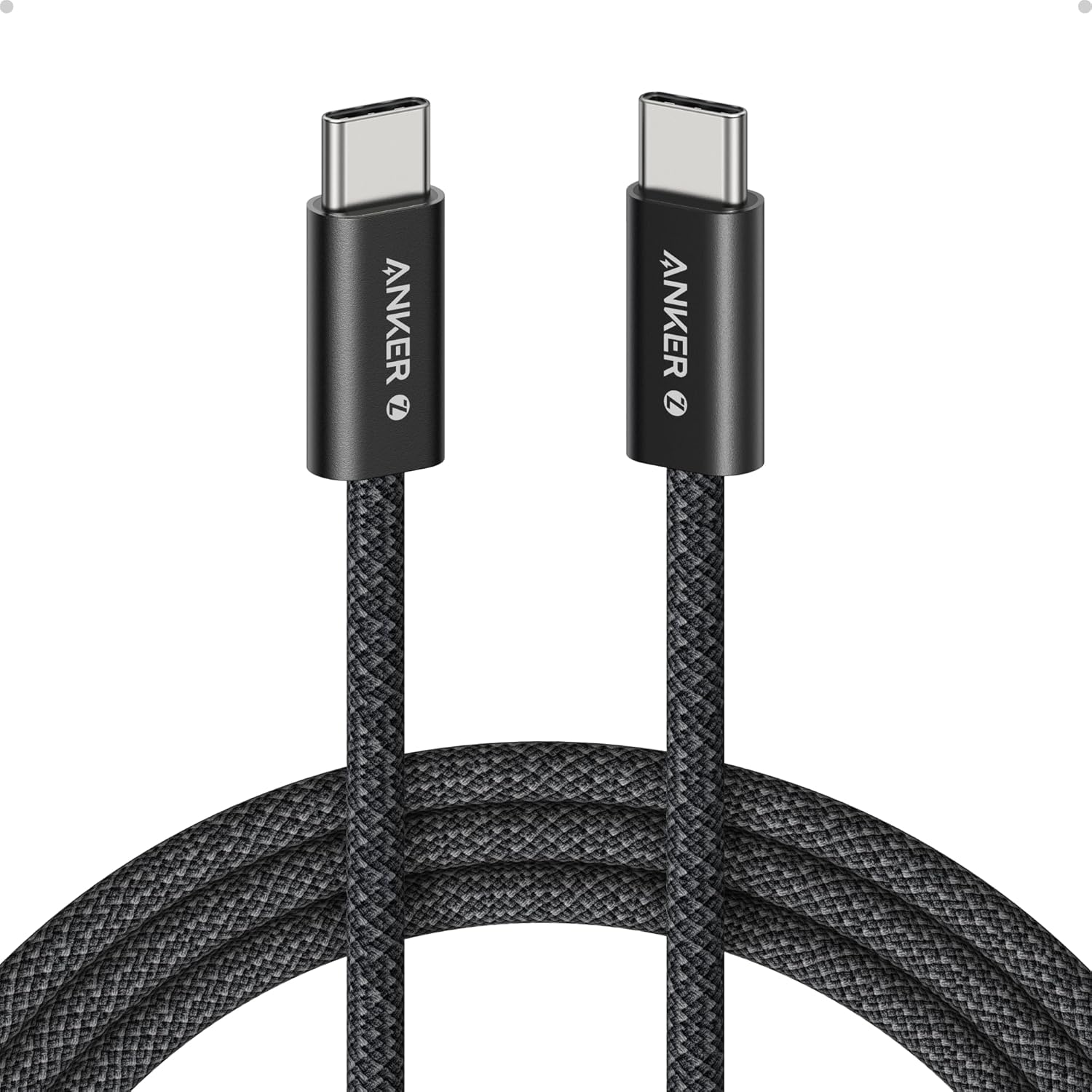 Accesorii telefoane mobile - Cablu Anker Zolo USB-C la USB-C, 240W, 1m, Negru