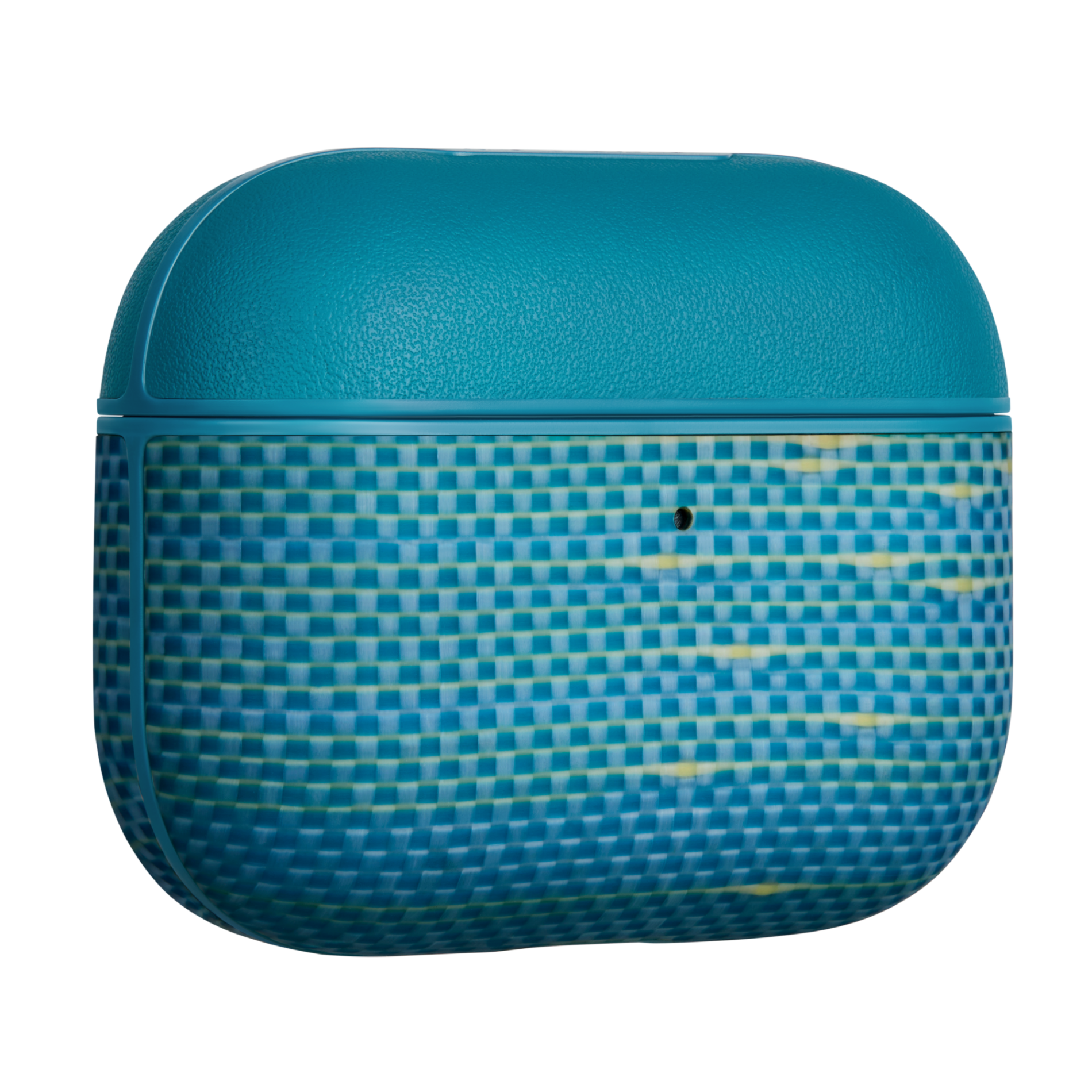 Laptop, Tablete & Telefoane - Carcasa Pitaka pentru Airpods Pro 3, Fibra de Aramida, Golden Glint Albastru