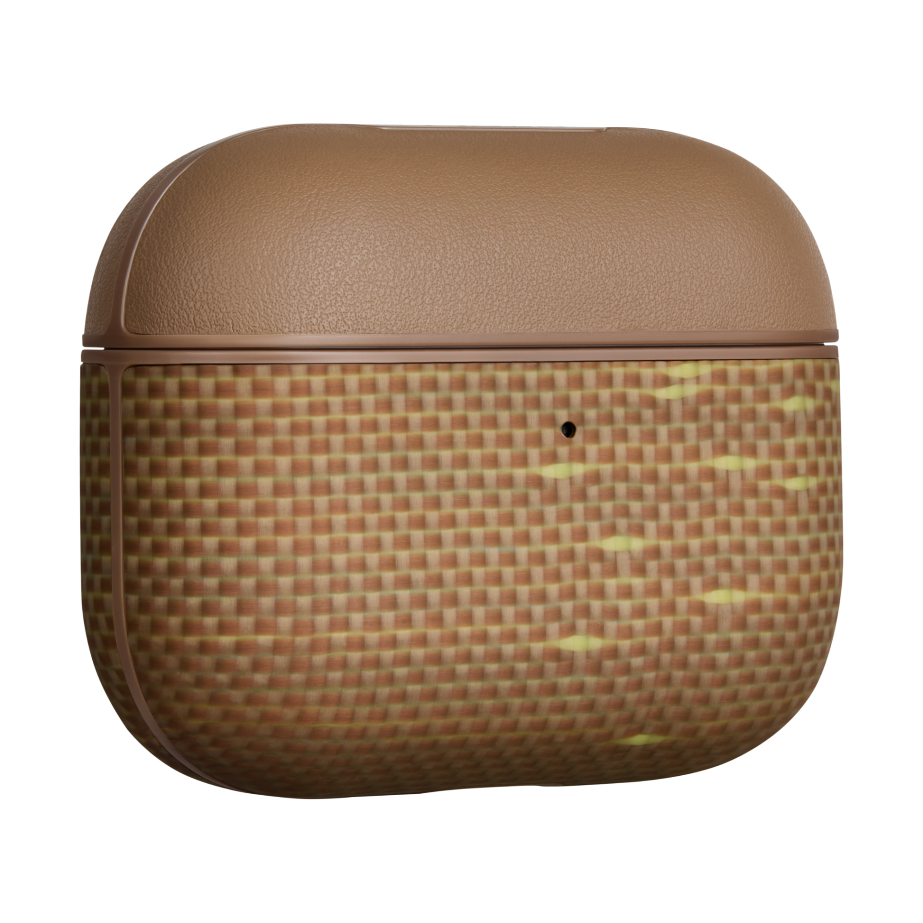 Accesorii telefoane mobile - Carcasa Pitaka pentru Airpods Pro 3, Fibra de Aramida, Golden Glint Auriu