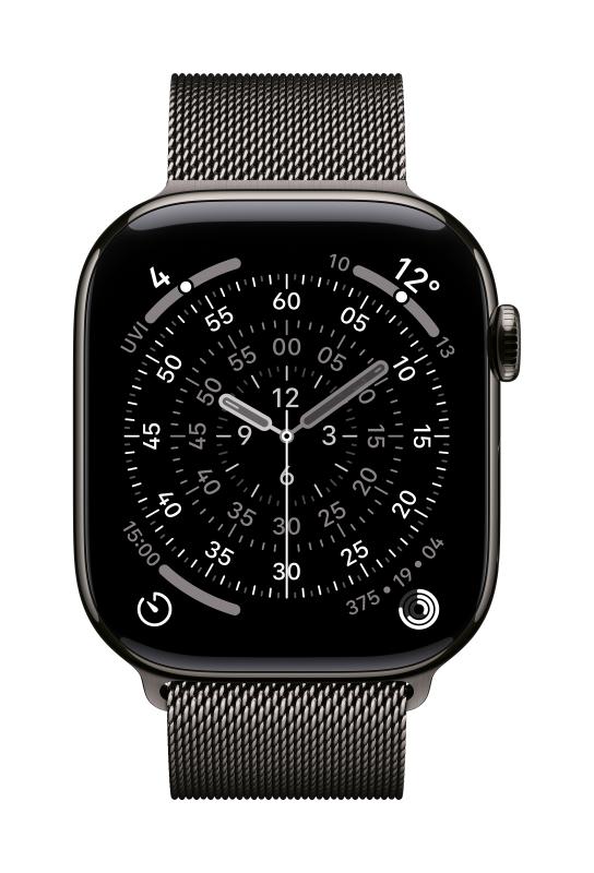 Laptop, Tablete & Telefoane - Curea pentru Apple Watch 46mm, MILANESE SLATE M/L