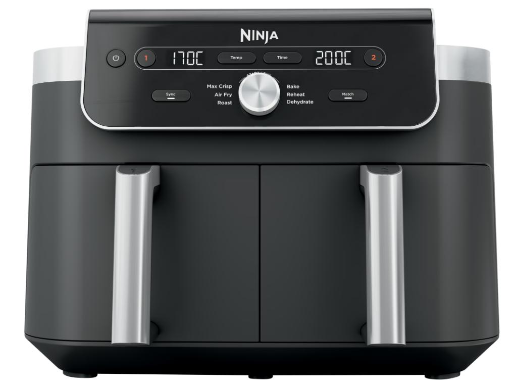 Electrocasnice & Climatizare - Friteuza dubla cu aer cald Ninja Airfryer DualZone DZ901EU, Gri