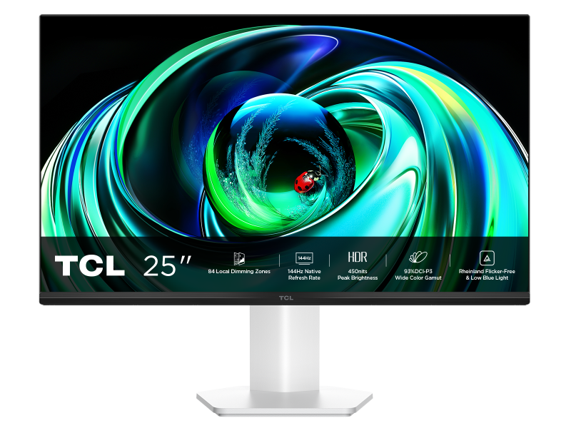 PC, Periferice & Software - Monitor Gaming QD-Mini LED TCL 25G54, 24.5", Full HD (1920x1080), 144Hz, 5ms, HDR450, HDMI, VGA, Jack