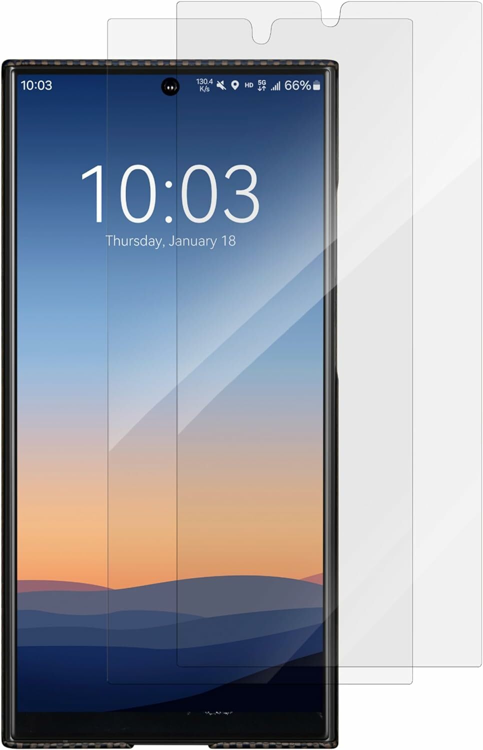 Laptop, Tablete & Telefoane - Folie protectie Pitaka, pentru Samsung Galaxy S24 Ultra, 7H Duritate, Ultra-subtire, rezistenta la zgarieturi