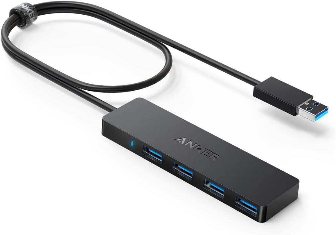Laptop, Tablete & Telefoane - Hub Anker UltraSlim 4 porturi USB 3.0 negru