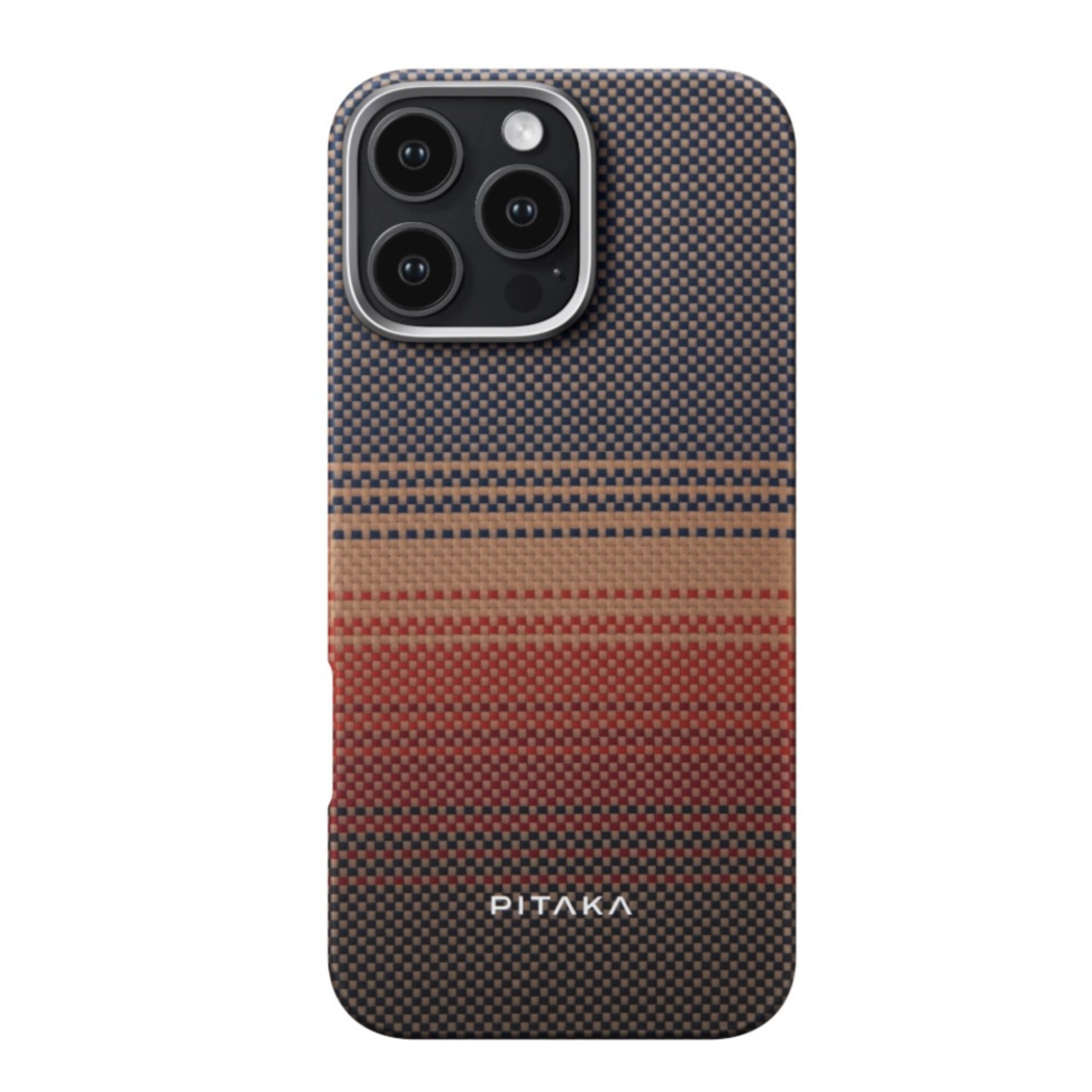 Laptop, Tablete & Telefoane - Husa de protectie Pitaka Tactile Woven Aramida Magsafe pentru iPhone 16 Pro Max, Sunset