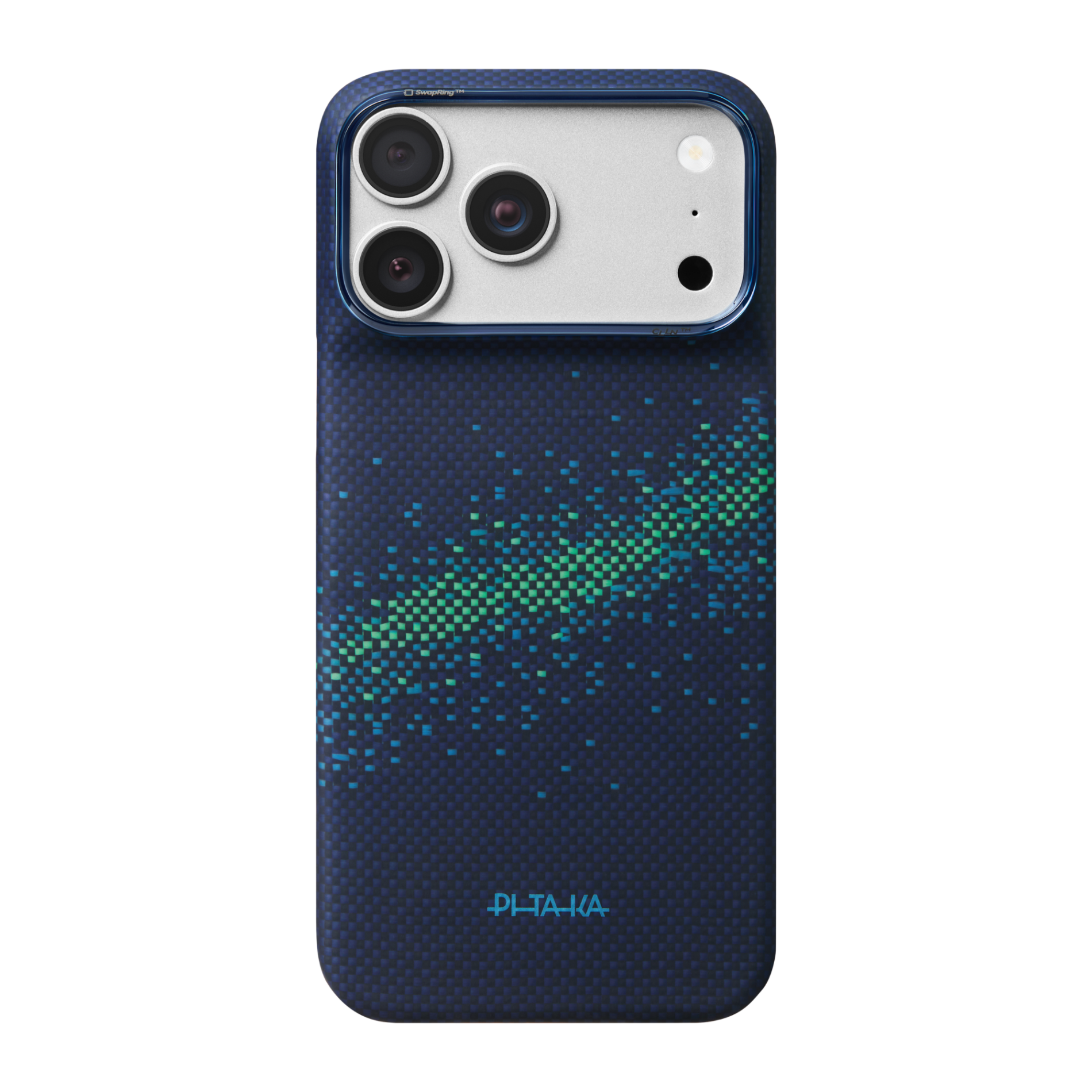 Accesorii telefoane mobile - Husa Pitaka pentru iPhone 18 Pro Max, Edge Case, PitaTap™, Nearfield Blue