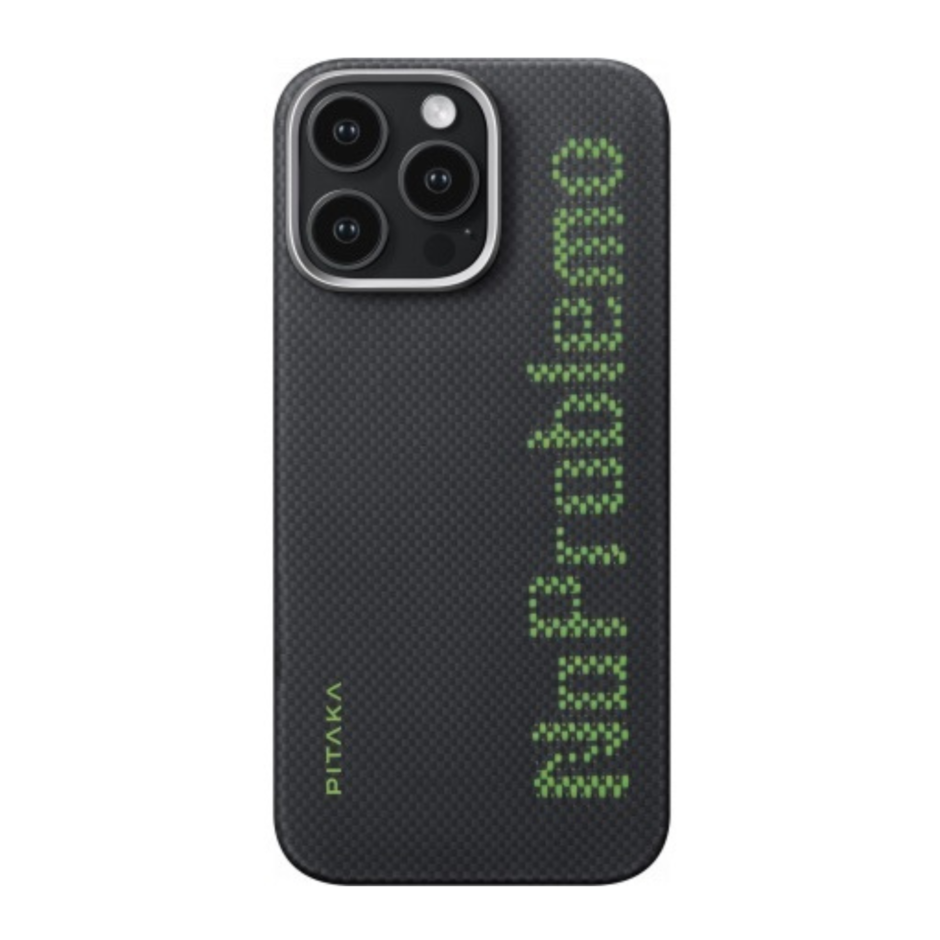 Laptop, Tablete & Telefoane - Husa Pitaka MagEZ 5 iPhone 16 Pro Max NoProblemo Tactile Woven, Fosforescenta