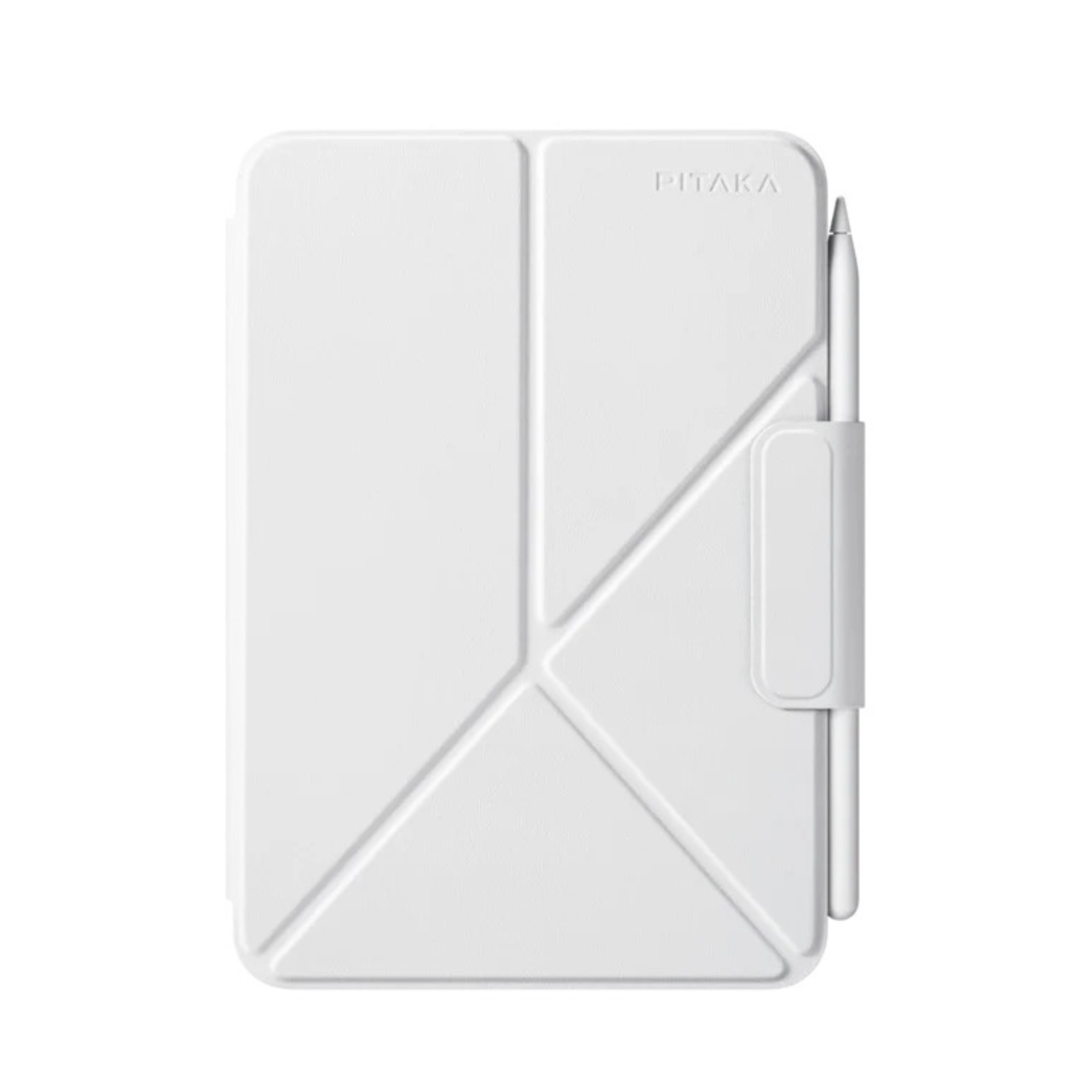Accesorii telefoane mobile - Husa Pitaka MagEZ Folio 2, iPad Mini 6/ Mini A17 Pro, Alb