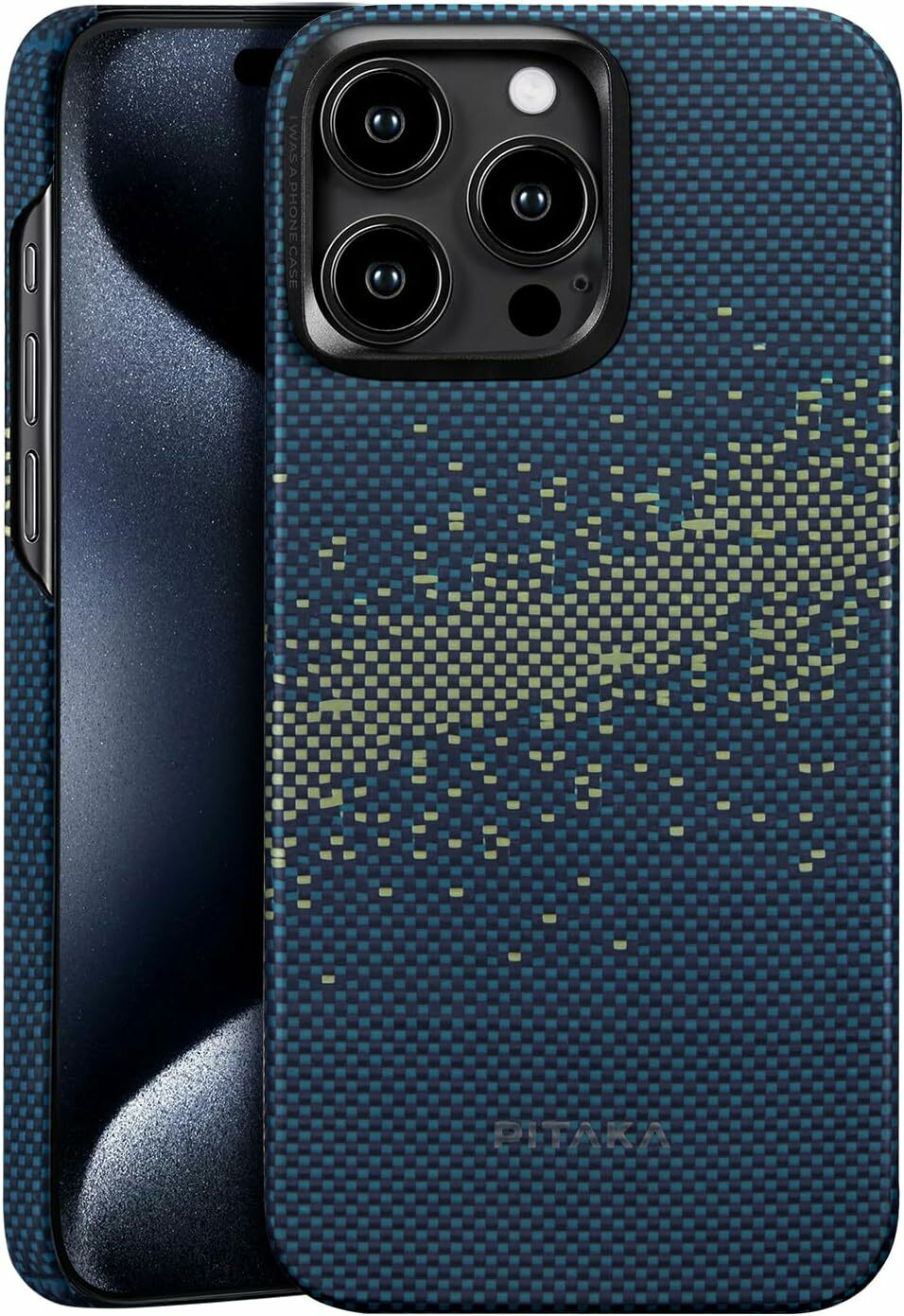 Laptop, Tablete & Telefoane - Husa Pitaka StarPeak MagEZ Case 4, Aramida 1500D, pentru iPhone 15 Pro Max, compatibila MagSafe, Milky Way Galaxy