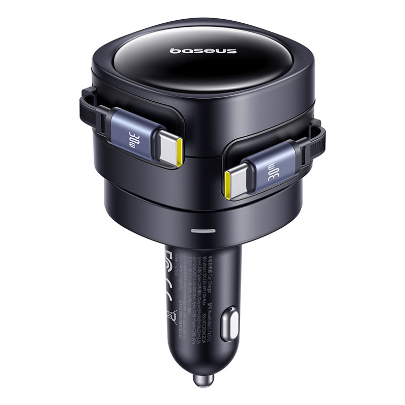Incarcatoare retea - Incarcator Auto Baseus Enjoyment Max USB-C + Lightning 60W 3A negru