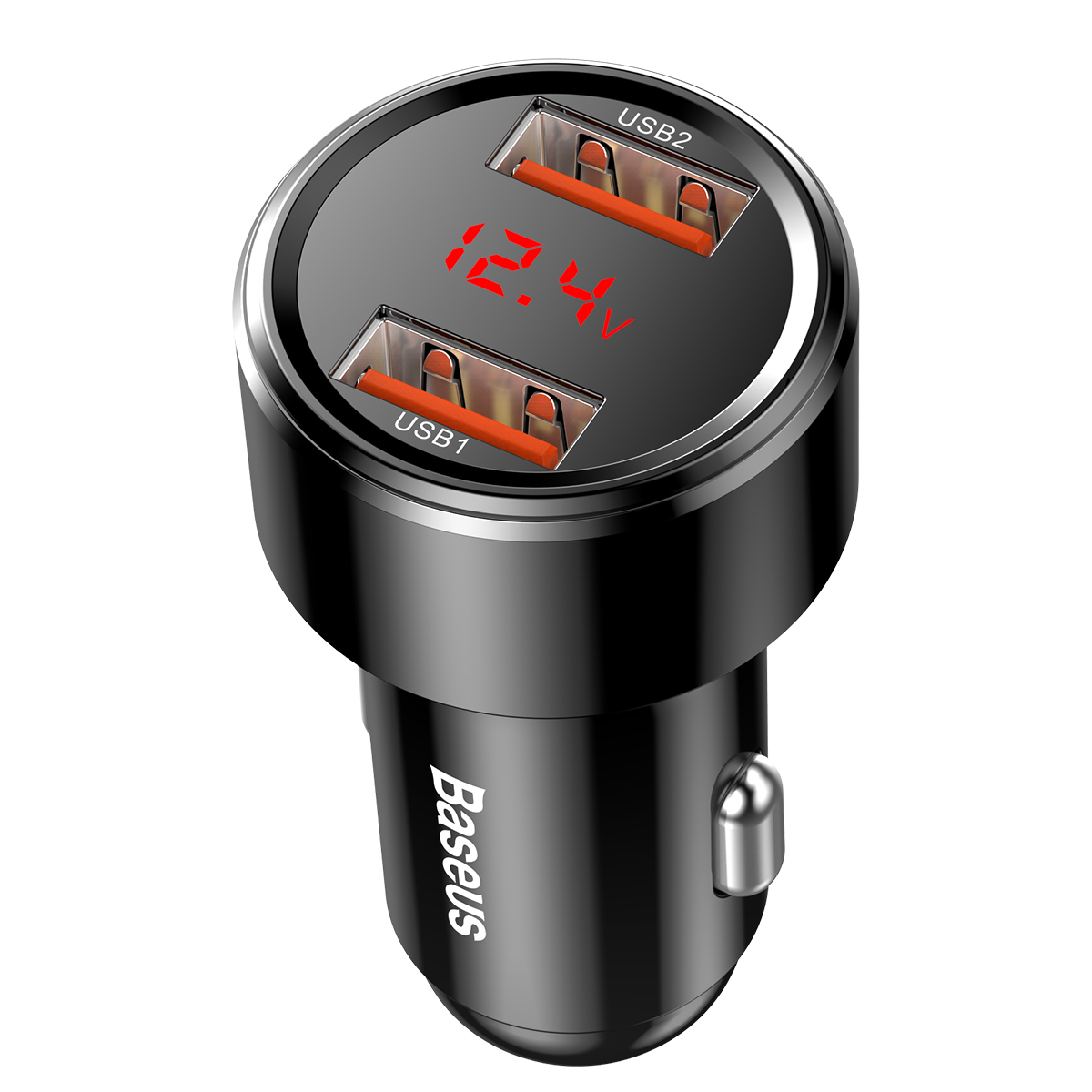 Incarcatoare retea - Incarcator Auto Baseus Magic Series Dual QC Digital Display Intelligent 45W Negru