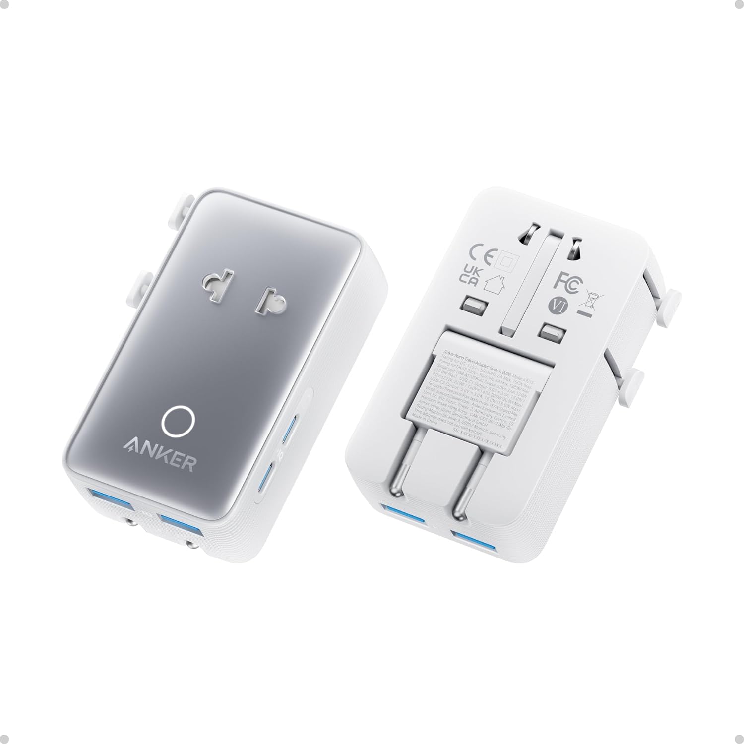Incarcator retea Anker Nano Travel Adapter 5 in 1 20W Alb [1]