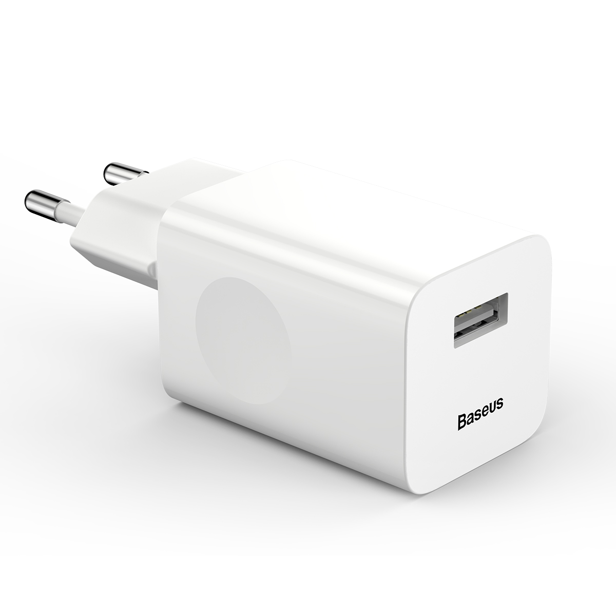 Incarcatoare retea - Incarcator retea Baseus Fast Charge QC 3.0 USB-A pentru incarcatoare wireless alb