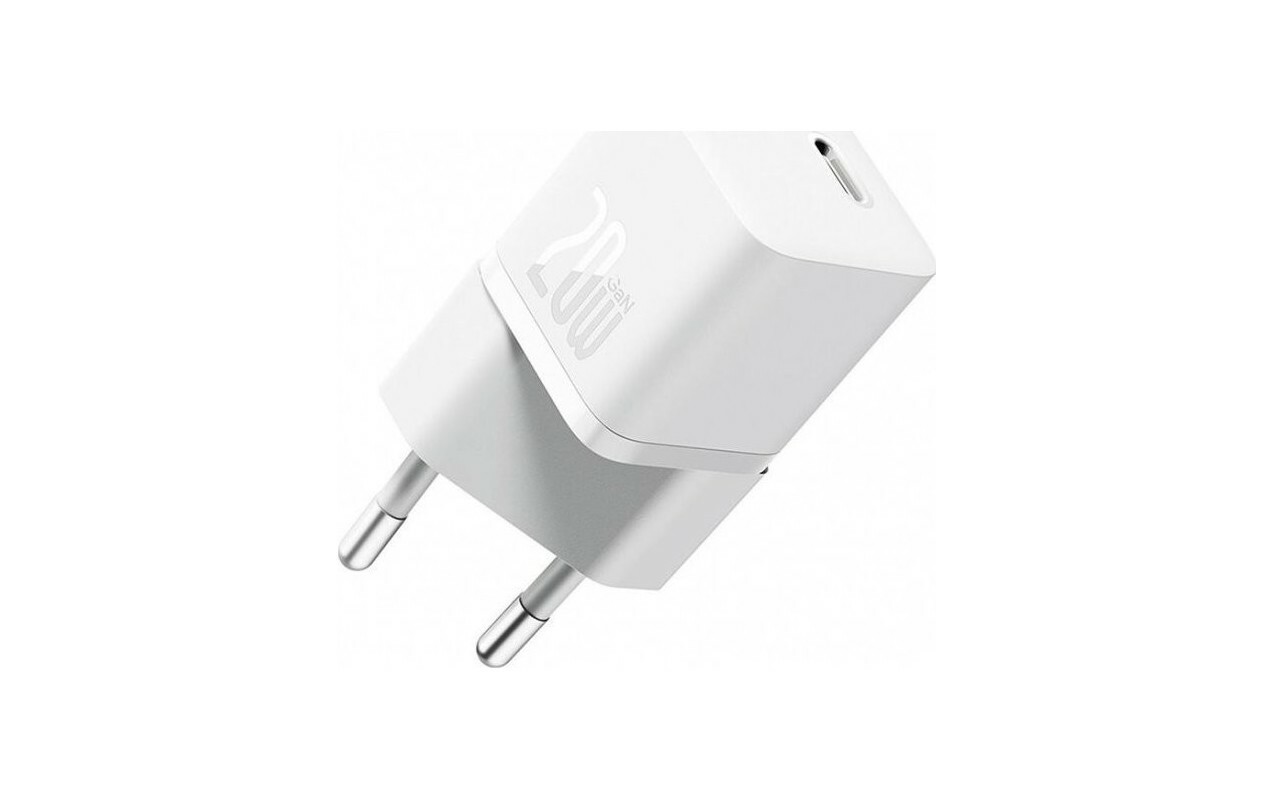 Incarcatoare retea - Incarcator retea Baseus GaN5 Fast Charge mini 1C 20W , Alb