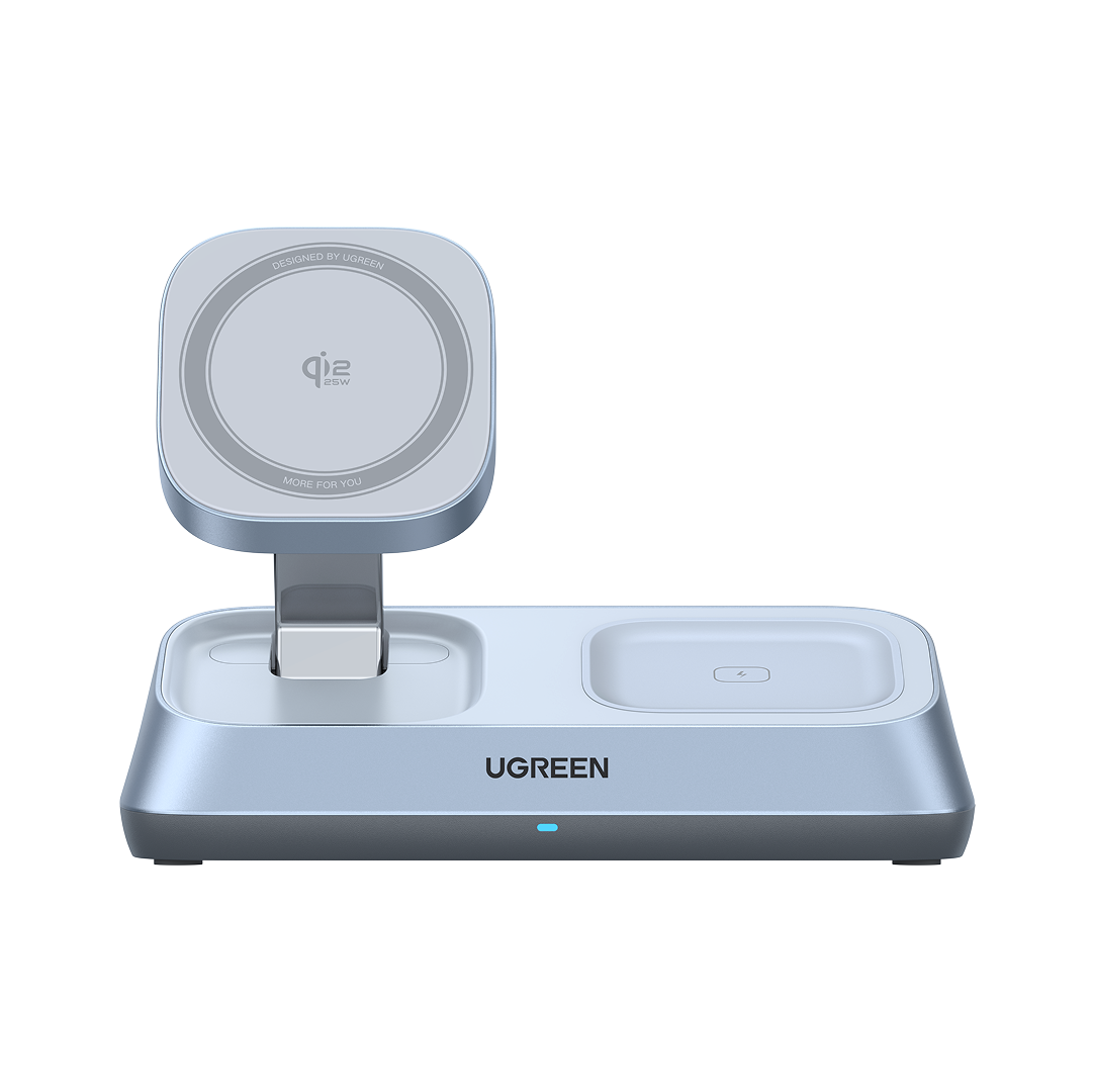 Laptop, Tablete & Telefoane - Incarcator wireless magnetic Ugreen 3-in-1 MagSafe Qi2 25W