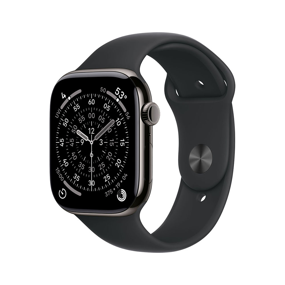 Wearables & Gadgeturi - Smartwatch Apple Watch S11, Cellular, 42mm, Slate Titanium Case, Black Sport Band - S/M