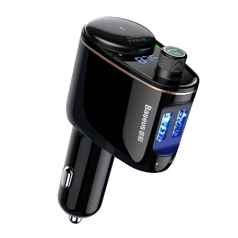 Incarcatoare retea - Modulator FM player audio Baseus S-06, Negru