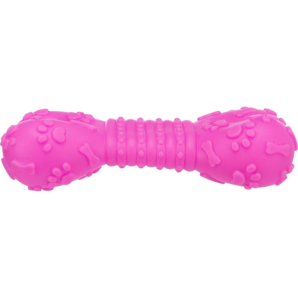 Jucarie Pentru Caini, Os, Vinil, Cu Sunet, 15 cm, Roz [1]
