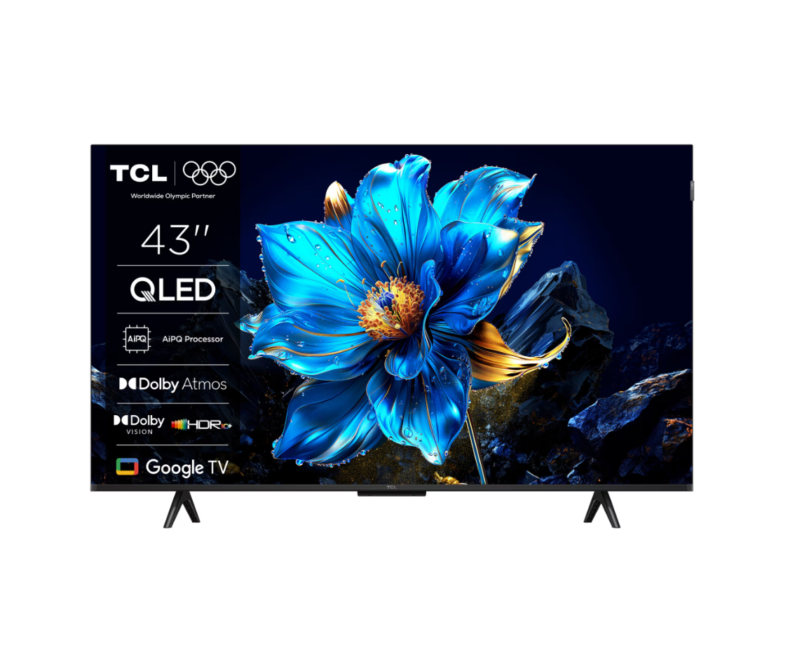 TV, Audio-Video & Foto - Televizor TCL QLED 43P7K, 108 cm, Smart Google TV, 4K, Clasa F