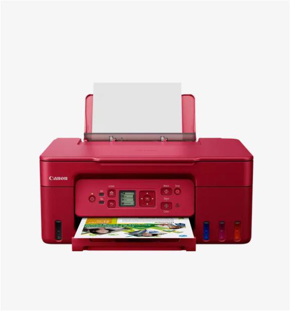 Multifunctional inkjet color CISS Canon PIXMA G3470 Rosu, dimensiune A4 [3]